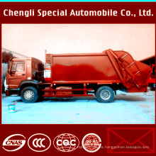 6wheels 4X2 LHD HOWO Garbage Compactor Recycling Truck